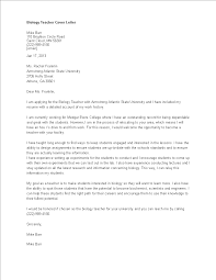 Create a professional cover letter header. Biology Teacher Cover Letter Templates At Allbusinesstemplates Com