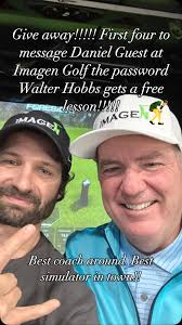 Free lesson with Daniel Guest of Imagen Golf. First 4 to DM the password  Walter Hobbs to me or to Daniel!!! 🎄 🎅 , HAPPY HOLIDAYS