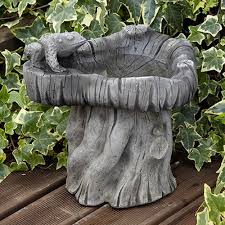 It is either concrete or reconstituted stone and i wonder if anyone has any advice on what i could seal it with that is bird friendly? Frog Woodland Bird Bath Garden Wildlife Direct
