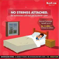Buy Any Mattress On Easy Emi At Only Kurlon Mattress Express Shivranjani Exchange Offer Also Available Inquiry Fabric Sofa Mattress No Strings Attached
