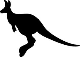 Kangaroo with joey in pouch clipart size: Free Kangaroo Clip Art Image Hopping Silhouette Cliparting Com