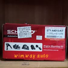 The engine mounting system isolates the powertrain from the body and chassis 1. Toyota Corolla Ae111 Engine Mounting Set Schmaco Shopee Malaysia