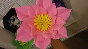 Flores De Papel Gigantes Giant Paper Flowers Molde 1 Youtube