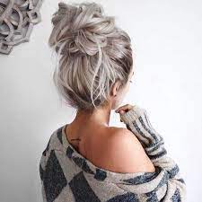 Pin By Izzy On Hair Hair Styles Easy Bun Hairstyles Medium Length Hair Styles