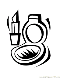 Makeup Coloring Page For Kids Free Accessories Printable Coloring Pages Online For Kids Coloringpages101 Com Coloring Pages For Kids