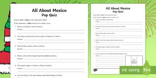 This conflict, known as the space race, saw the emergence of scientific discoveries and new technologies. All About Mexico Pop Quiz