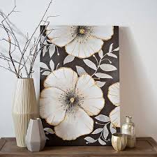 Save on home décor & more. Black And White Opulence Bloom Canvas Art Print Kirklands