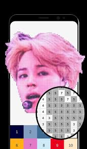 Virus in space (juego rpg de pixel . Bts Pixel Art Kpop Coloring By Number For Android Apk Download
