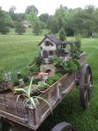 Going To Do This With My 1800s Chinese Wheelbarrow Fairy Garden Houses Miniature Garden Fairy Garden
