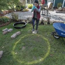 I added about 1.5″ to 2″ of paver sand….tossed some water on it to help make it compact….and then tampered it. How To Build A Fire Pit Ring