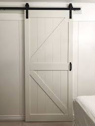 The ada compliant easy latch privacy hardware* from renin secures the door from the inside providing privacy control for an ensuite bath or office. Make Space With A Barn Door Guest Room Makeover Wk 3 Of 6