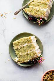 This pistachio cake recipe has loads of freshly ground pistachios in the cake batter and is layered with a rich dark chocolate ganache and fresh raspberries. Pistachio Cake Sally S Baking Addiction