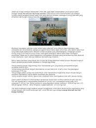 Matahari merupakan sumber energi utama mahluk hidup di bumi. Biodiesel Biji Matahari