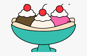 Food vector layout with a tasty dessert. Banana Split Clipart Transparent Cartoon Ice Cream Sundae Clipart Hd Png Download Kindpng