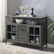 Bowery place two door buffet. Slate Gray 3 Door Industrial Sideboard And Buffet In 2021 Dinning Room Buffet Dining Room Sideboard Buffet Decor