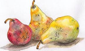 Pear Play Art Aquarelle Et Artiste