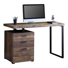 Black metal is an extreme subgenre of heavy metal music. Brown Wood Grain Desk With Black Metal Legs Tepperman S