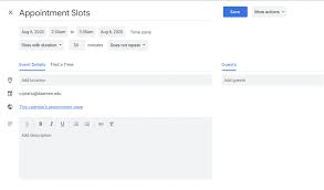 Appointment slots are helpful for team office hours, performance reviews, supervisory meetings or student conferences. Creating Appointment Slots In Google Calendar How Do I