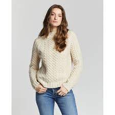 womens shetland fisherman sweater pendleton on women's fisherman sweater wool