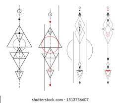 Geometric Tattoo Images Stock Photos Vectors Shutterstock