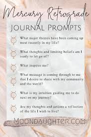 The Five R S To Surviving Mercury Retrograde Moondaughter Morning Journal Prompts Journal Writing Prompts Journal Prompts