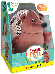 Drawings made into stuffed animals uk. Amazon Com Creativity For Kids Sequin Pets Stuffed Animal Happy The Hedgehog Plush Toy Toys Games