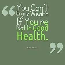 Health Before Wealth Medical Motivation The Cure