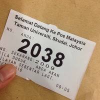 Check spelling or type a new query. Pejabat Pos Taman Universiti Post Office
