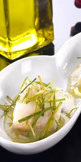 Cod Confit With Porrusalda And Crunchy Leeks Olive Oils From Spain Recipe Recipes Leeks Leek Recipes