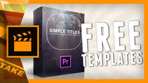 And, for a limited time, you can get one month of free downloads! Simple Titles Is Available For Premiere Pro Cs6 Cinecom