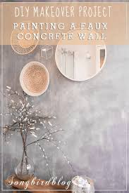 How to paint faux marble: How To Paint A Faux Concrete Wall In Five Easy Steps Songbird