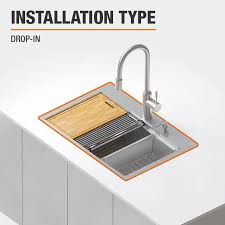 double bowl workstation sink