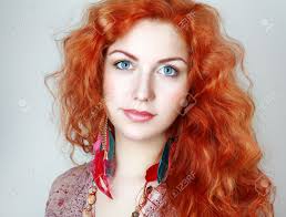 Red hair occurs naturally in one to two percent of the human population, while just 17 percent of the world's population has blue eyes. Red Hair And Blue Eyes Galhairs