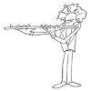 Just click to print out your copy of this flute coloring page. 1