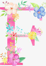 Flores Carta F Carta Flor F Png Y Psd Para Descargar Gratis Pngtree Flower Alphabet Flower Letters Watercolor Lettering