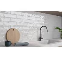Satori Pearl White 3-in x 12-in Glossy Ceramic Subway Wall ...