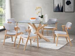 Bella Dining Chair Natural Hardwood Frame In 2020 Rectangle Glass Dining Table Timber Dining Table Glass Dining Set
