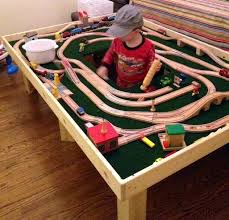 Picasa Web Albums Cara Bensimon Custom Made T Train Activity Table Train Activities Kids Room