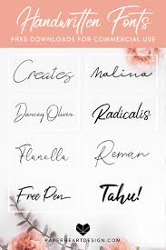 Handwritten Fonts Free For Commercial Use Free Fonts Handwriting Free Handwritten Fonts Logo Fonts Free