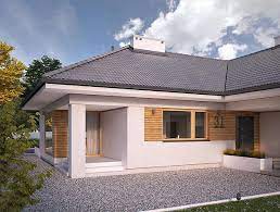 Casa In Forma De T Fara Etaj Cu 4 Dormitoare Si Garaj Proiect Si Imagini