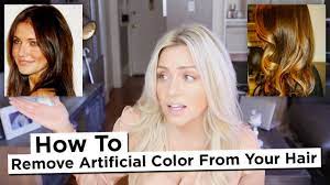 Papaya removes hair and exfoliates skin while its natural enzyme, papain, breaks down hair follicles and restricts hair growth. Diy How To Remove Artificial Color From Your Hair Including Reds And Intense Dark Colors Youtube
