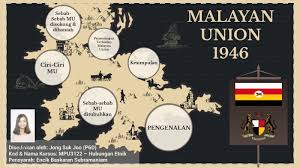 Kongress melayu se malaya · oleh dato onn jaafar dan persatuan melayu selangor · dihadiri oleh 107 wakil dan 56 pemerhati dari 42 pertubuhan melayu. Malayan Union 1946 By Shu Ru