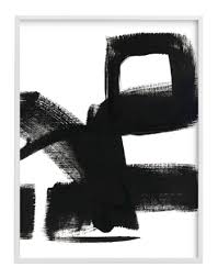 Framed Black And White Art Prints Untitled 1 30 X 40 White Wood Frame Paintings Art Prints Black And White Abstract Wall Art Prints