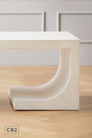 Slope Cement Coffee Table Reviews Cb2 In 2020 Coffee Table Concrete Coffee Table Living Room Decor