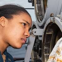 U.S. Air Force Senior Airman Christopher Peoples, an