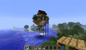 Small floating island download 1.12+ environment / landscaping map. Cool Floating House Minecraft Project Floating House Minecraft Houses Blueprints Minecraft Projects