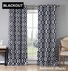 Black And White Geometric Curtains Trendy Blackout Geometric Curtains Set Of 2 Geometric Curtains Panel Curtains Grommet Curtains