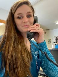 Continuing with our staff intros, meet Kayla! If you have ever stopped by,  called, or have been a patient for any length of time you have probably  spoken to Kayla! She works