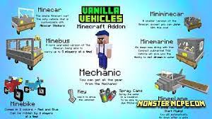 You need to get into the car, and then open the … Vanilla Vehicles Addon 1 6 Minecraft Pe Addons Mods