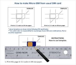 At the moment, the ipad is officially locked to the at&t network in the usa. Micro Sim Template 10 Free Word Pdf Documents Download Free Premium Templates